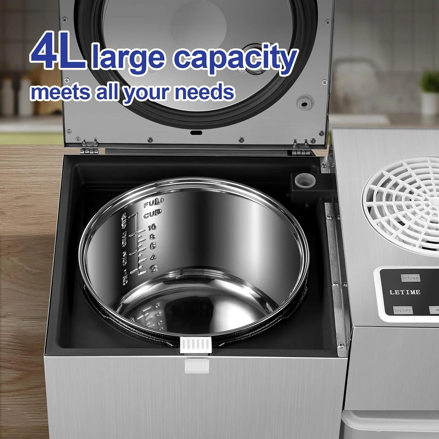 LETIME ADI Automatic Herbal Extractor. Herbal Oil Infusion Machine.Infuser and Distiller in One. Essential Oil Distiller. Hydrosol Maker.Countertop Pure Distilling Water. 4 L Water Distiller.780W