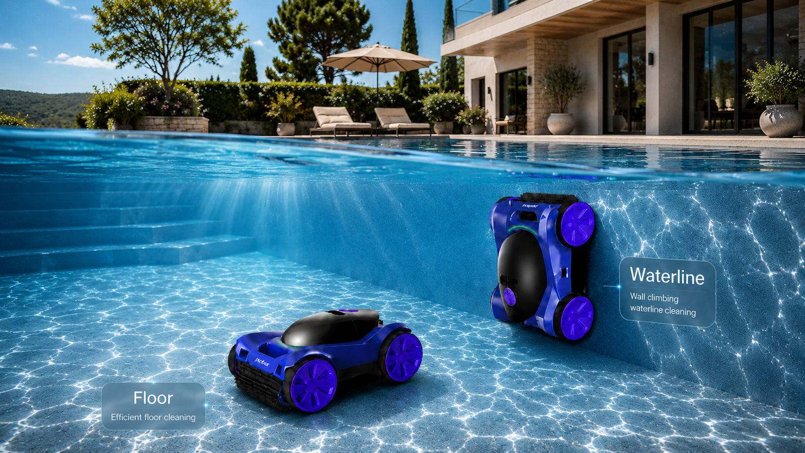 From Pool Floor to Waterline