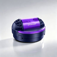 Poolease X1 cordless robotic pool cleaner in dark blue and purple.
