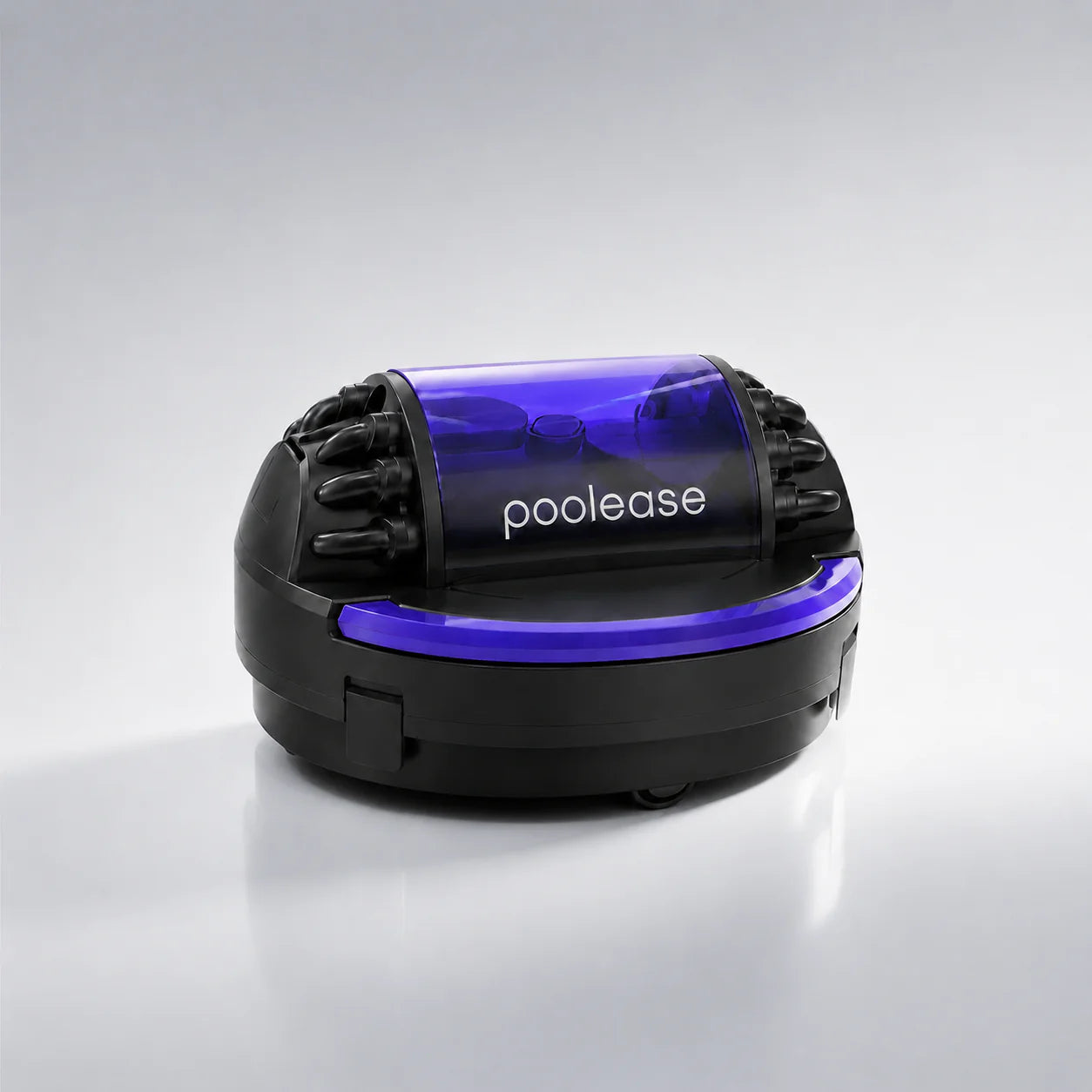 Poolease X1 cordless robotic pool cleaner in dark blue and purple