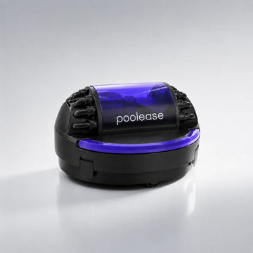 Poolease X1 cordless robotic pool cleaner in dark blue and purple