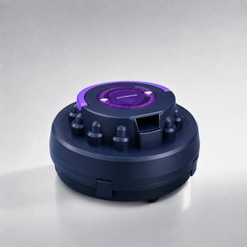 Poolease X1A cordless robotic pool cleaner in dark blue
